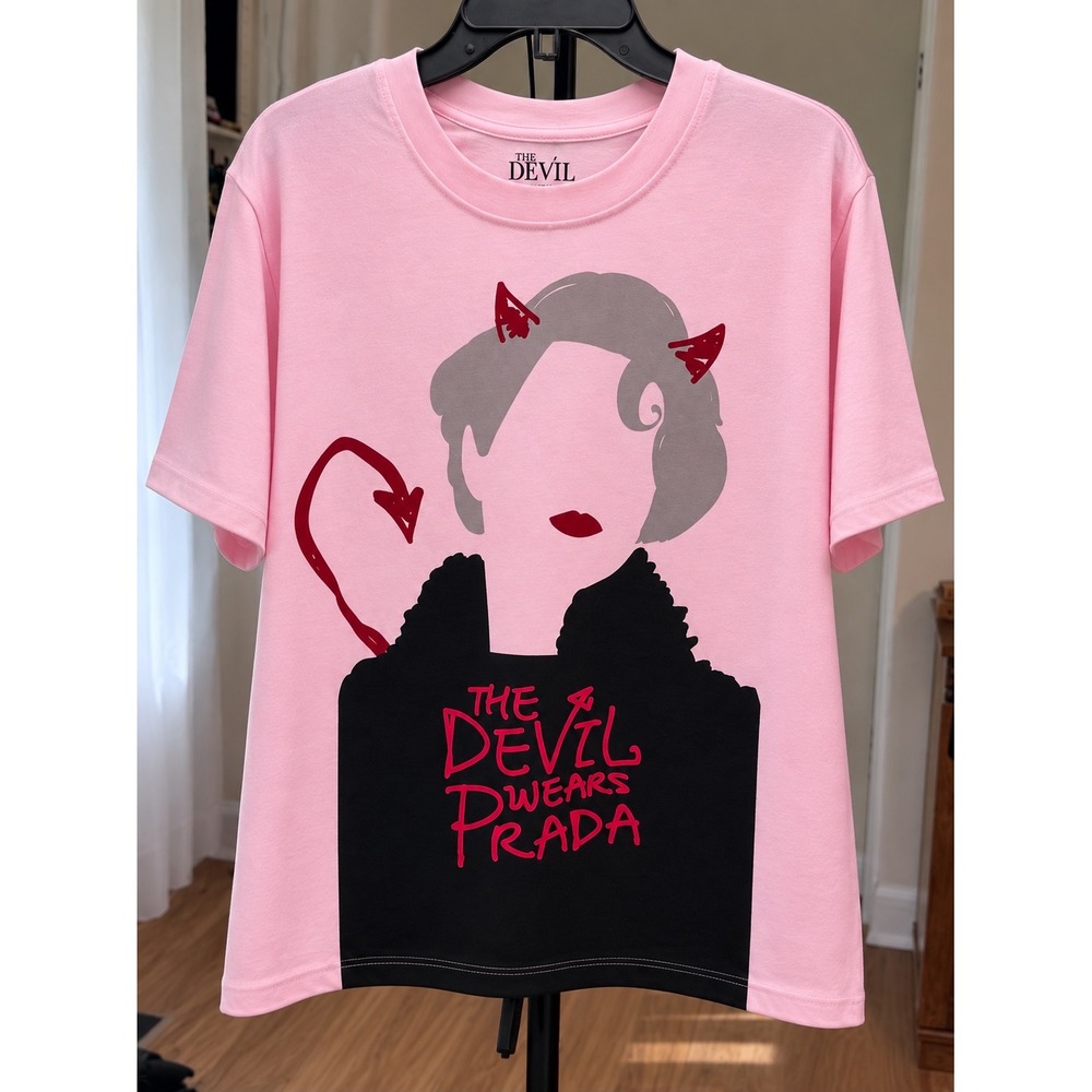 The Devil Wears Prada Pink Graphic T-Shirt Miranda Priestly Movie Tee 1X
